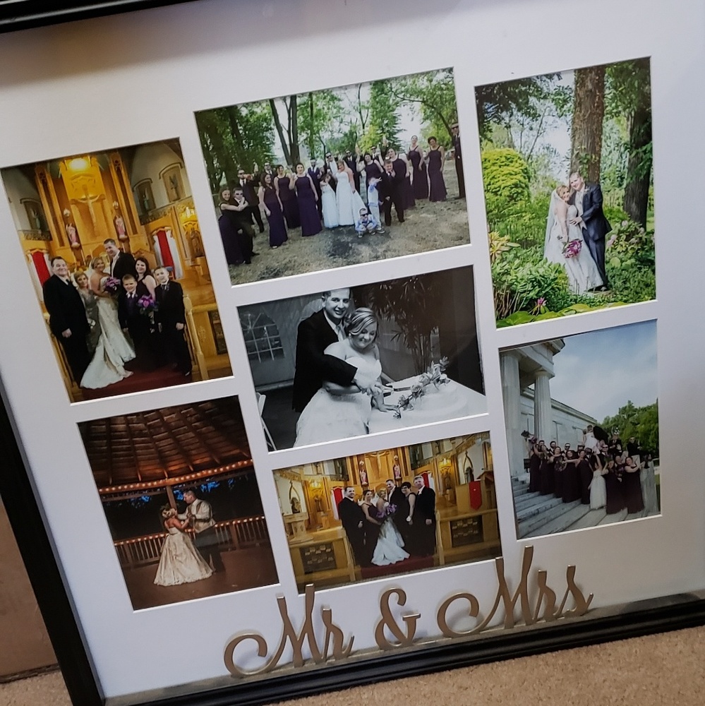 Wedding picture frame